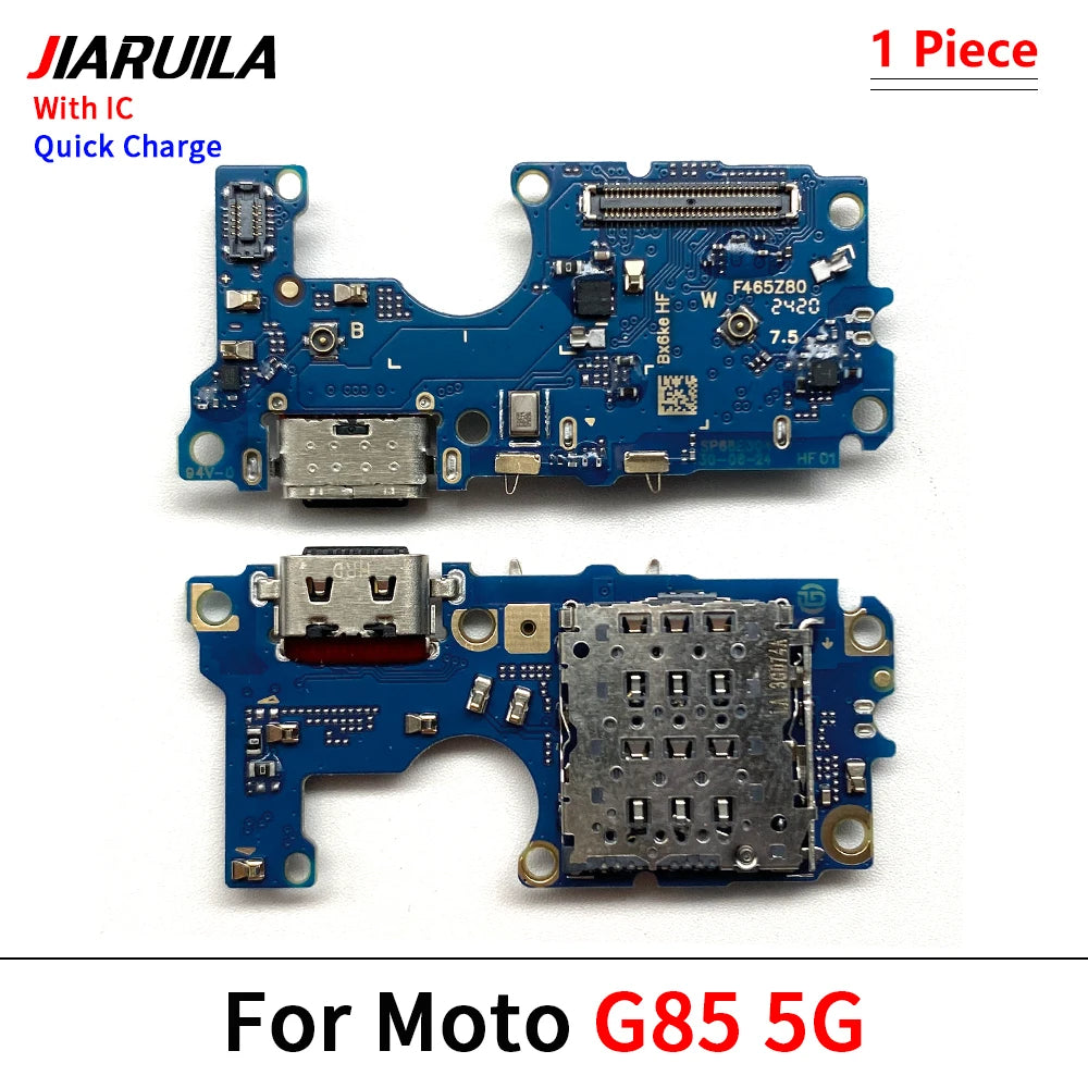 USB Charging Port Dock Charger Connector Board Flex Cable For Moto G04 G04s E14 E32s G05 G15 G45 G85 G75 G Play Power 5G 2024 Motorola phone repair parts