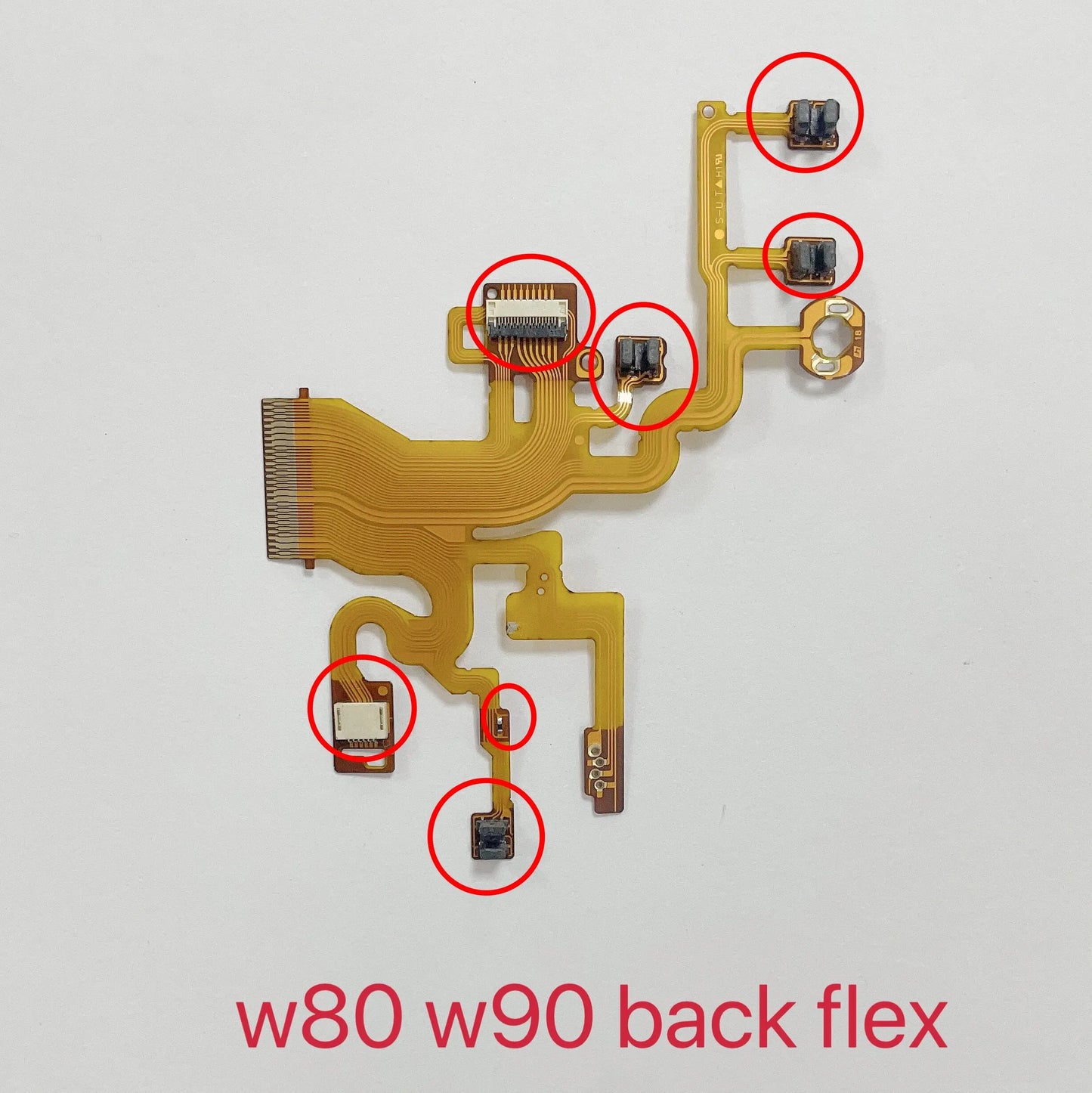 New W80 W90 Lens Back Flex Cable With Sensor For Sony W80 W90 w80 w90 Camera Lens Repair Parts Digital Camera repair parts