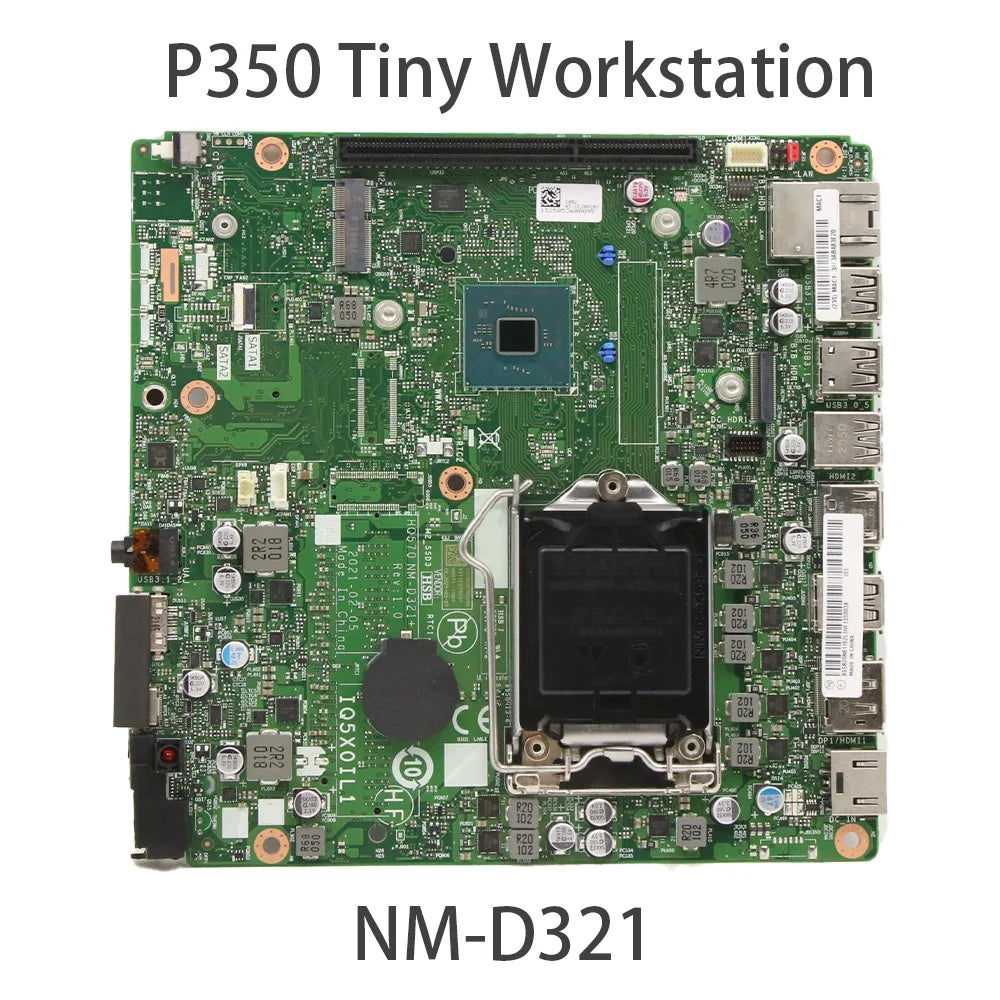 Laptop Motherboard For Lenovo ThinkStation P350 Tiny Workstation Q570 IQ5X0IL1 NM-D321 With  FRU 5B20U54754 5B20U54753 Lenovo laptop repair parts