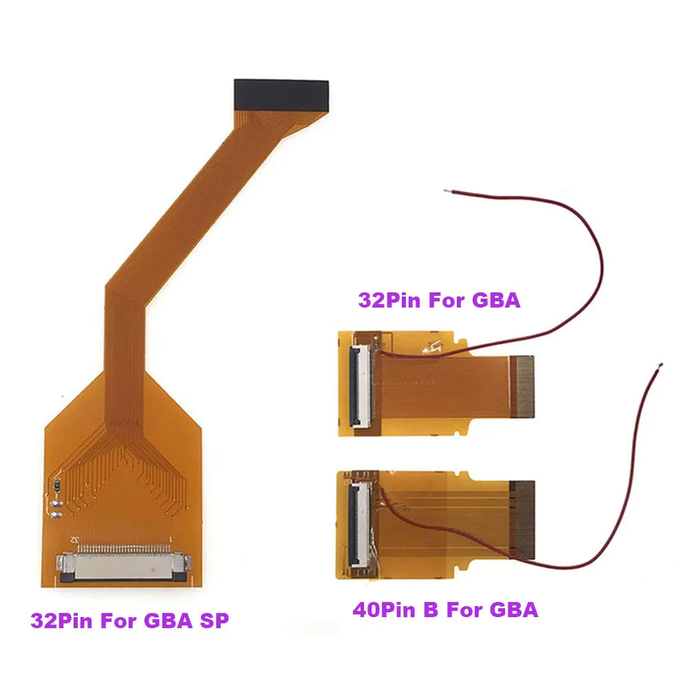1-10pcs For GBA SP AGS 101 Back Lit Adapter LCD Screen Flexible Cable For GameBoy Advance SP For GBA 32 40 Pin Repair Part Game console repair parts