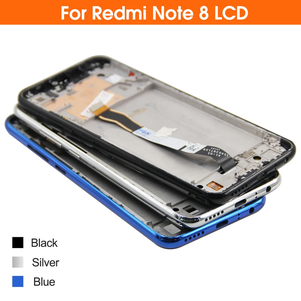 Screen for Xiaomi Redmi Note 8 Pro M1906G7I Lcd Display Digital Touch Screen with Frame for Xiaomi Redmi Note 8 Replacement Xiaomi phone repair parts
