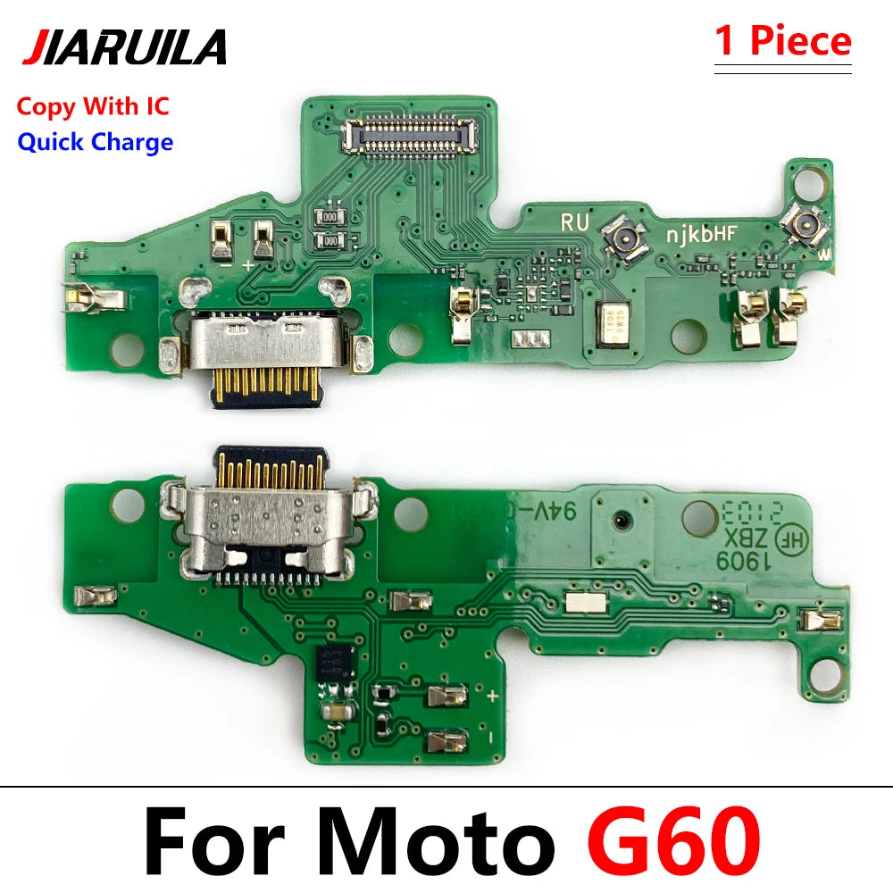 10Pcs USB Charger Charging Dock Port Connector Flex Cable For Moto G10 G100 Power G20 G30 G31 G41 G60 G60s G22 G71 G50 G51 5G Motorola phone repair parts