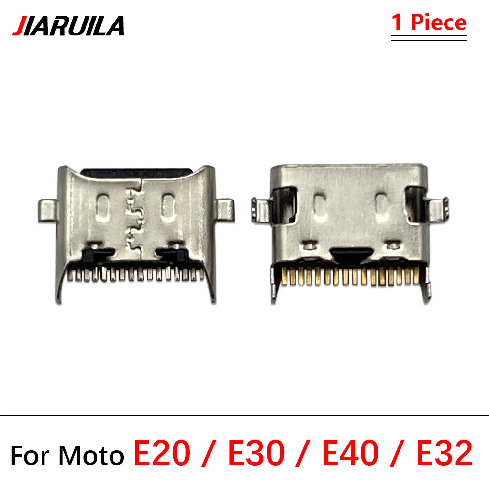 10Pcs, Micro USB Connector Charging Port Jack Plug For Moto Edge 20 30 40 50 Neo E6 E6s E7 E13 E14 E20 E30 E32 E22 Plus Play Motorola phone repair parts