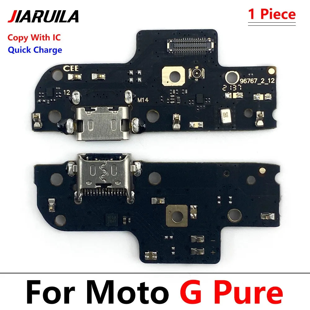 USB Charging Port Dock Charger Connector Board Flex Cable For Moto G Stylus Power Play Pure G 5G Plus 2020 2021 2022 2023 2024 Motorola phone repair parts
