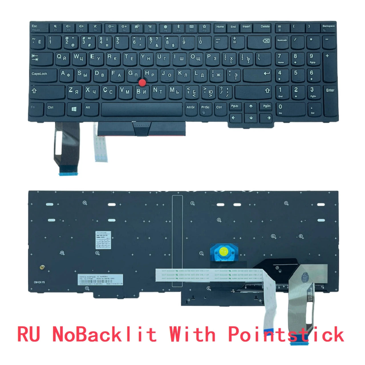 New US Russian Spanish Latin Arab Brazil Backlit Keyboard For Lenovo Thinkpad E580 E585 E590 E595 T590 L580 L590 P52 P72 P53 P73 Lenovo laptop repair parts