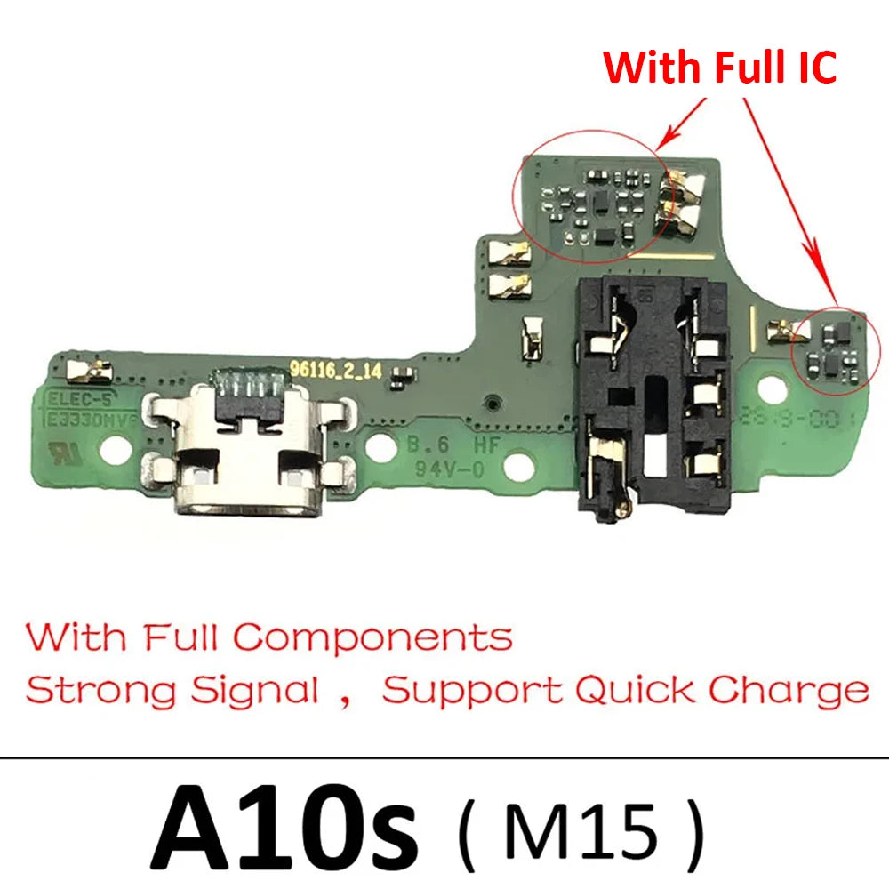 USB Charging Port Board Flex Cable Connector Parts For Samsung A10S A107 A107F A20s A207 A207F M12 M14 M15 M16 Samsung phone repair parts