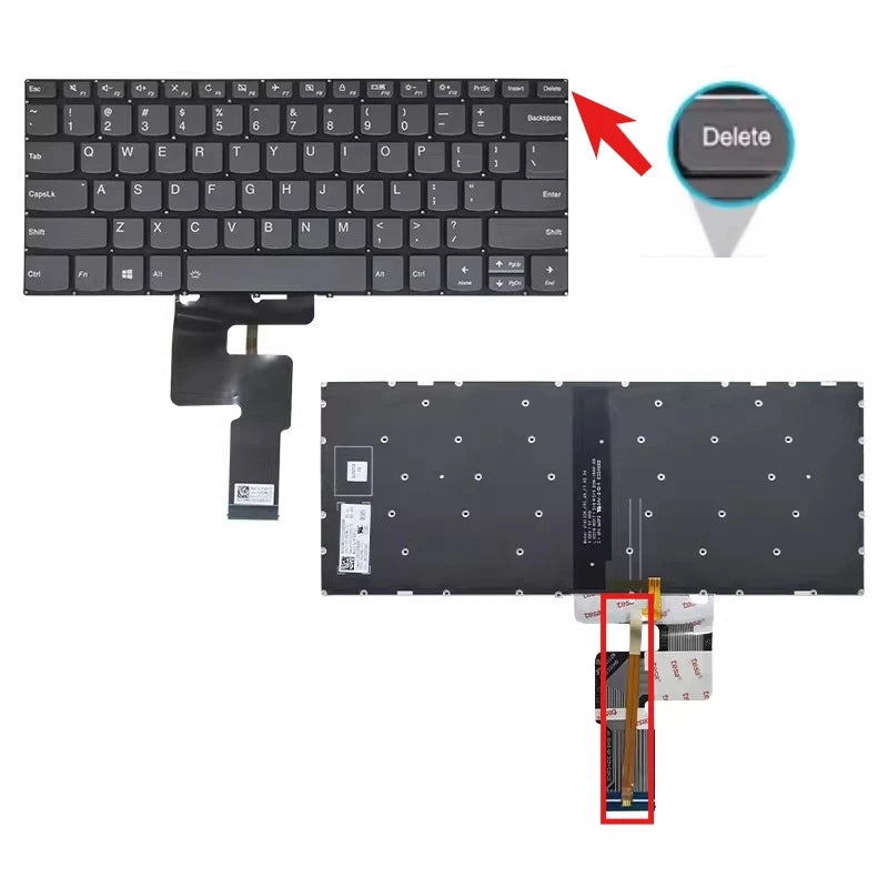 Upper case keyboard for Lenovo Xiaoxin 7000-14IKBR 7000-14 AST ARR 330S-14IKB topcase palmrest  keyboard cover touchpad Lenovo laptop repair parts