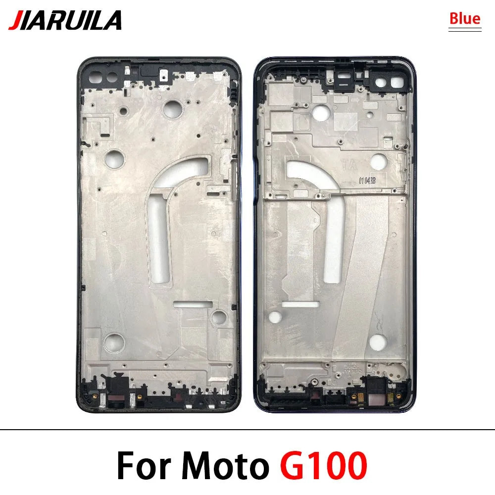 New For Motorola Moto G10 G20 G30 G50 G60 G60S G100 G200 Housing Middle Frame Bezel Plate Cover Motorola phone repair parts