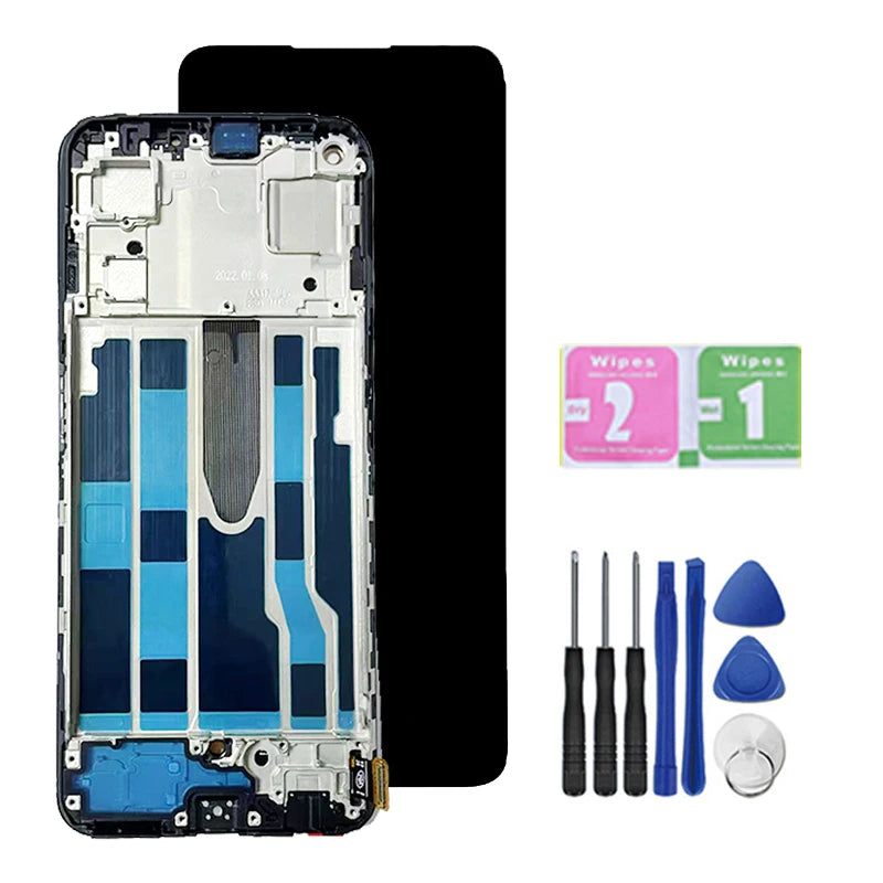 Super AMOLED For OnePlus Nord CE 2 5G LCD Display Touch Screen Digitizer Panel Assembly  For 1+Nord CE 2 5G  IV2201 Display  OnePlus phone repair parts