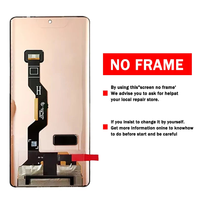 6.7'' AMOLED For Motorola Moto Edge 50 Edge50 LCD XT2407-1 Display Touch Screen Digitizer Assembly With Fingerprint Motorola phone repair parts