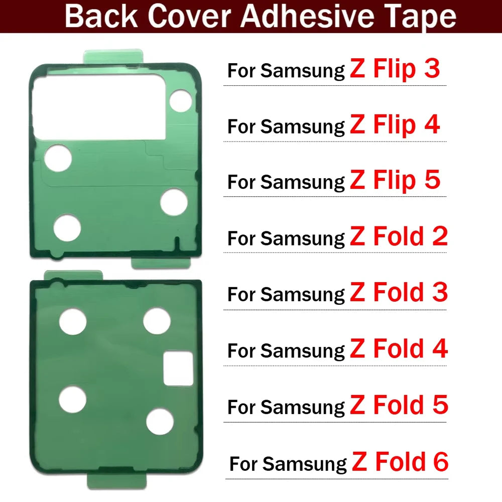New Adhesive Sticker Back Housing Battery Cover Glue Tape For Samsung Z Flip 3 4 5 / Z Fold 2 3 4 5 6 4G 5G Samsung phone repair parts