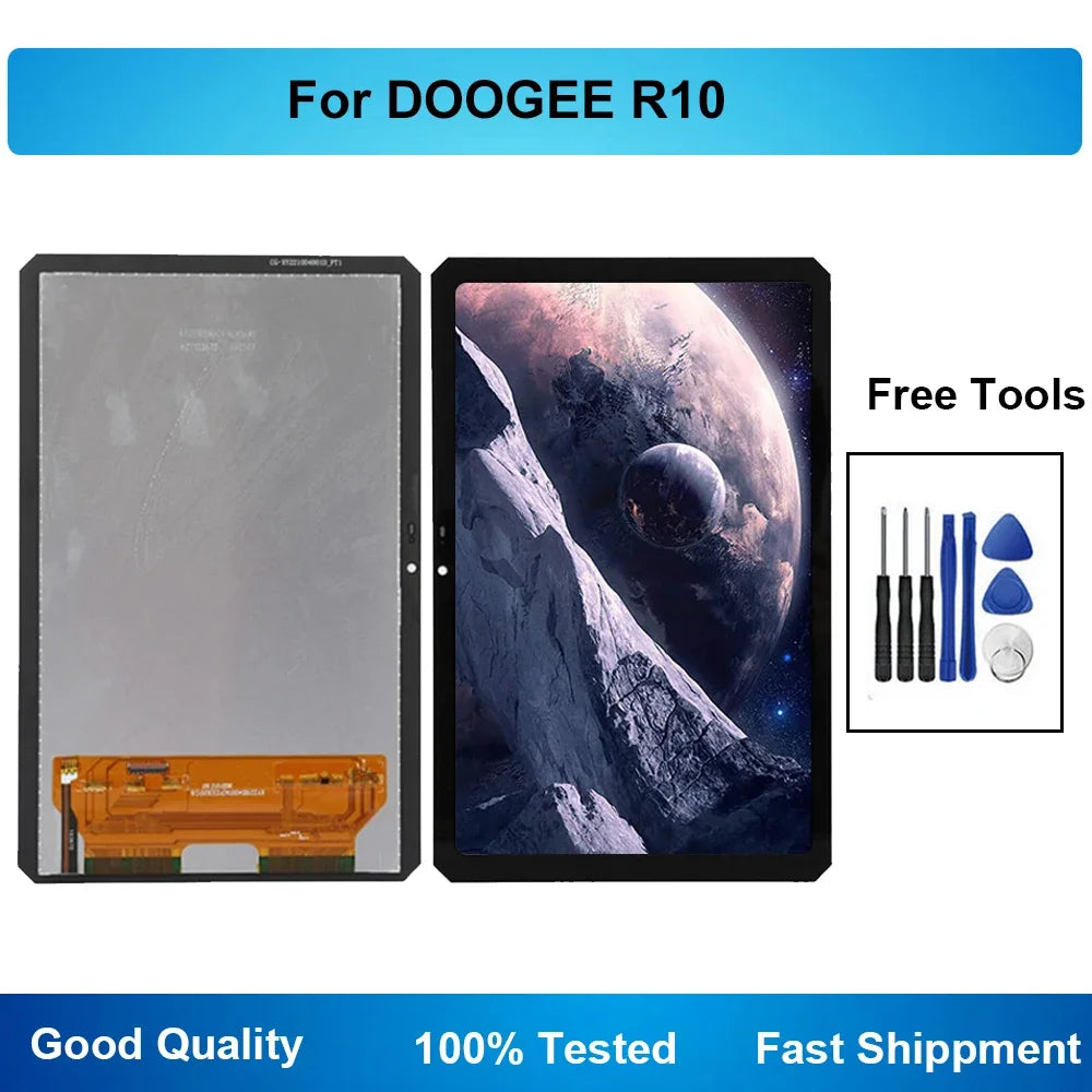 New 10.4 Inch For DOOGEE R10 Tablet LCD Display Touch Screen Digitizer Module Replacement Tablet repair parts