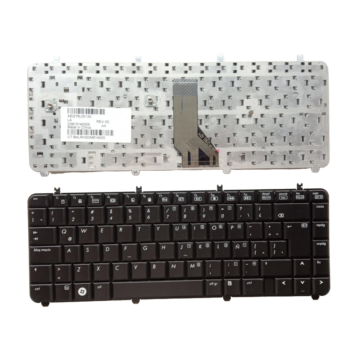 New Latin Language  Keyboard For HP Pavilion DV5-1000 DV5-1100 DV5-1200 DV5-1218 1219 1218TX 1219TX Replacement Keyboard HP laptop repair parts