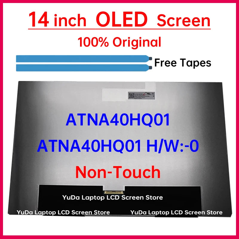 14 Inch OLED LCD Screen ATNA40HQ01 For Lenovo IdeaPad Pro 5 14AKP10 14ASP10 14IAH10 Display Matrix Panel Replacement Non-Touch Lenovo laptop repair parts