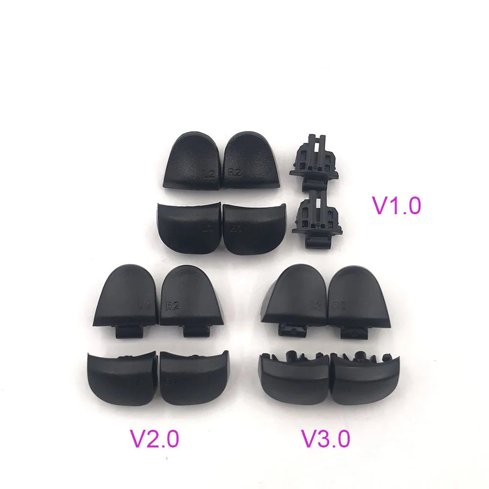 1-10 Set Black Replace R1 L1 R2 L2 Triggers Buttons For PS5 010 020 030 Controller Game Key W/ Spring Game console repair parts