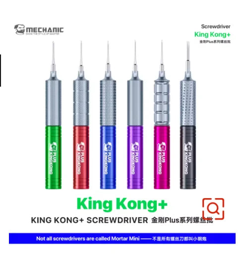 Mechanic CORN/KING KONG+ Screwdriver Kit Magnetic Screw Driver Bit Set For MacBook Phone Tablet Repair Opening Tools 9Pcs Professional Repair Tools