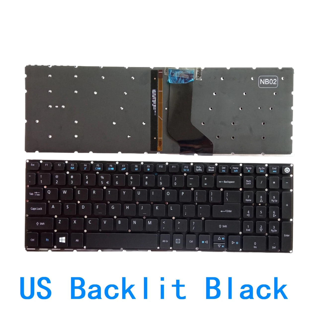 US RU SP BR Backlit Keyboard For Acer Aspire E5-573 E5-573T E5-573TG E5-573G E5-722 E15 E5-582P 507H 56AV 507H 54G6 F5-572 Acer laptop repair parts