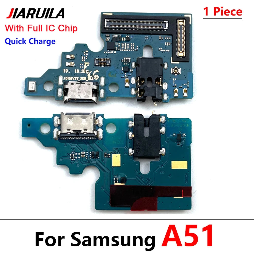 New For Samsung A51 A515F A71 A715F USB Charging Port Mic Microphone Dock Connector Board Flex Cable Samsung phone repair parts