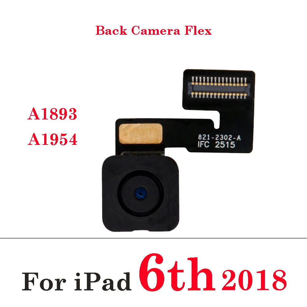 Main Small Face Front Big Rear Back Camera Flex Cable For iPad 5 6 7 8 9 A1822 A1823 A1893 A1954 A2197 A2270 A2428 A2602 A2603 iPad tablet repair parts