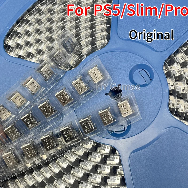 200pcs/lot Original Brand New for PS5/Slim/Pro Console Hdmi Connector Replacement for PS5 Dualsense Hdmi-compatible Socket Port  Game console repair parts