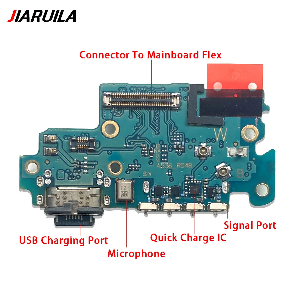 10Pcs, USB Charging Port Dock Charger Connector Board Flex Cable For Samsung A13 A23 A33 A53 A52 A72 A14 A24 A34 A54 4G 5G Samsung phone repair parts