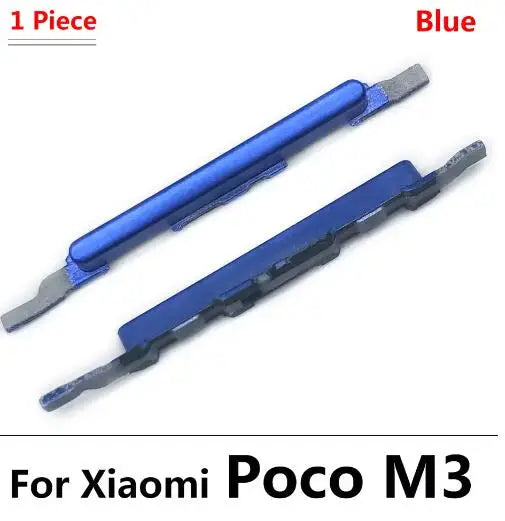 10Pcs, Side Power Button + Volume Side Button For Xiaomi Mi Poco X3 Pro GT M3  Xiaomi  Xiao mi phone repair parts