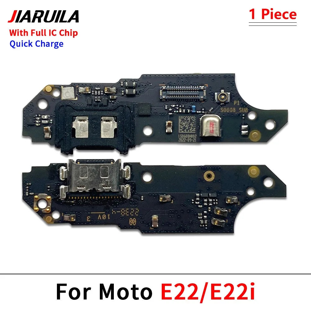 10Pcs, USB Charger Charging Dock Port Connector Flex Cable For Moto E6i E7i E22i E32 G24 Power G04 G14 G54 G64 G84 G42 G62 5G Motorola phone repair parts