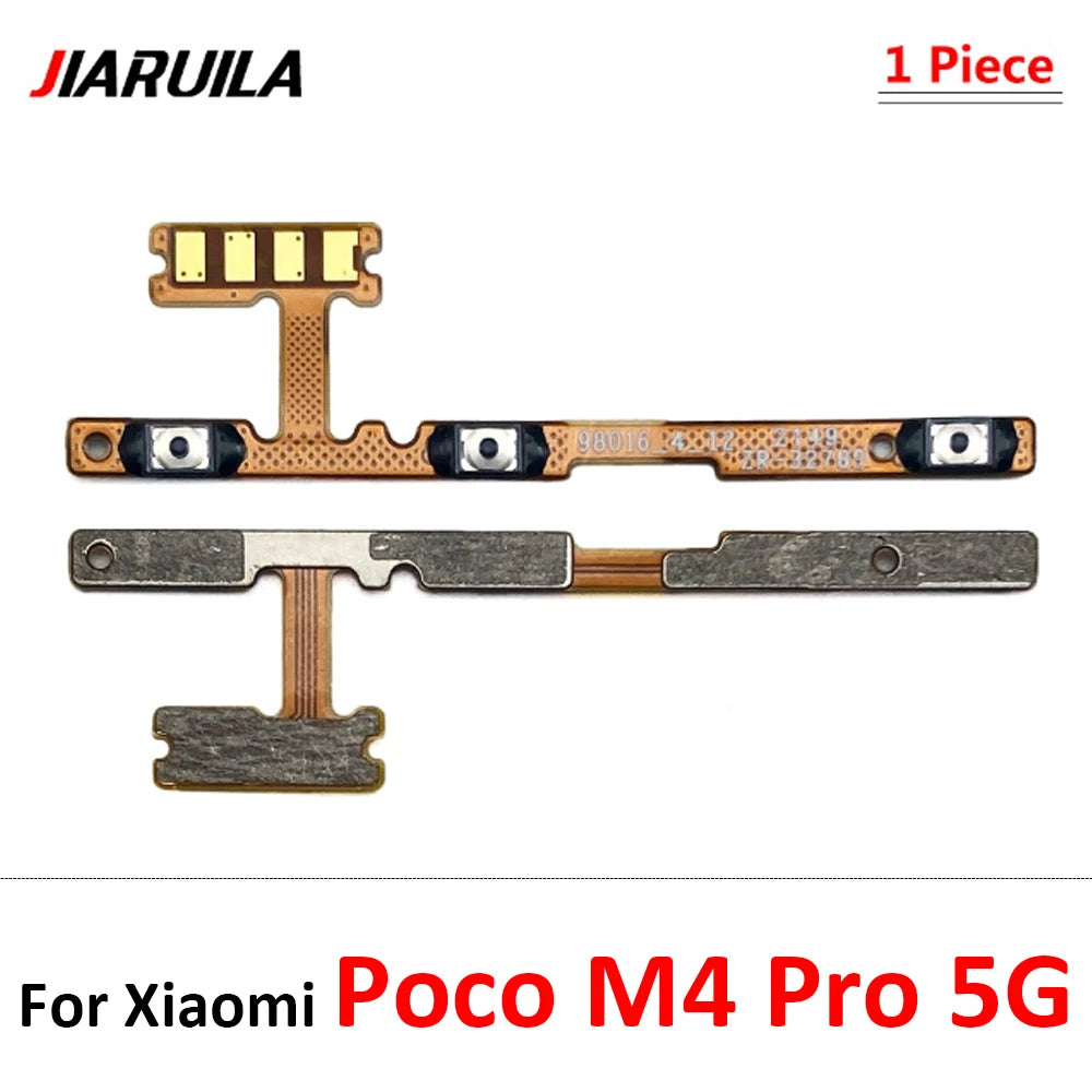 New For Xiaomi Poco F1 F2 F3 F4 F5 M3 M4 X3 X4 X5 X6 Pro 4G 5G GT Power Switch On / Off Button Volume Key Button Flex Cable  Xiaomi  Xiao mi phone repair parts