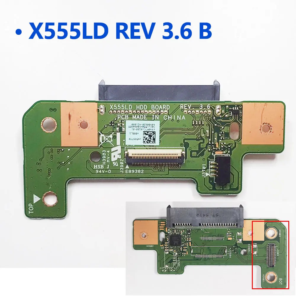 For ASUS X555 X555L X555LD X555LP X555UJ VM590L Y583L W509L W519 F555L A555 X555S Laptop SATA HDD SSD hard drive interface board ASUS laptop repair parts