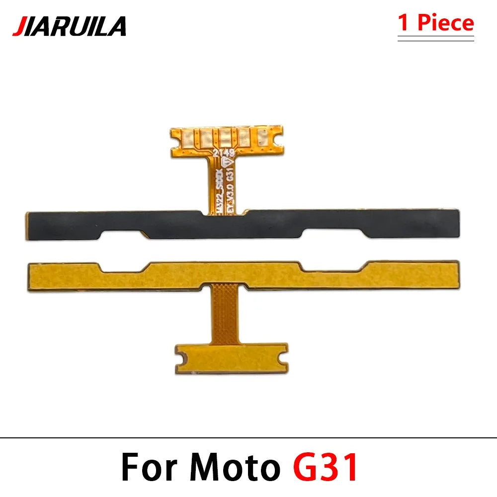 50Pcs, Power On Off Volume Side Button Key Flex Cable For Moto G10 G20 G30 G100 G50 G60 G60s G31 G51 G22 G32 G52 G62 G13 G23 5G Motorola phone repair parts