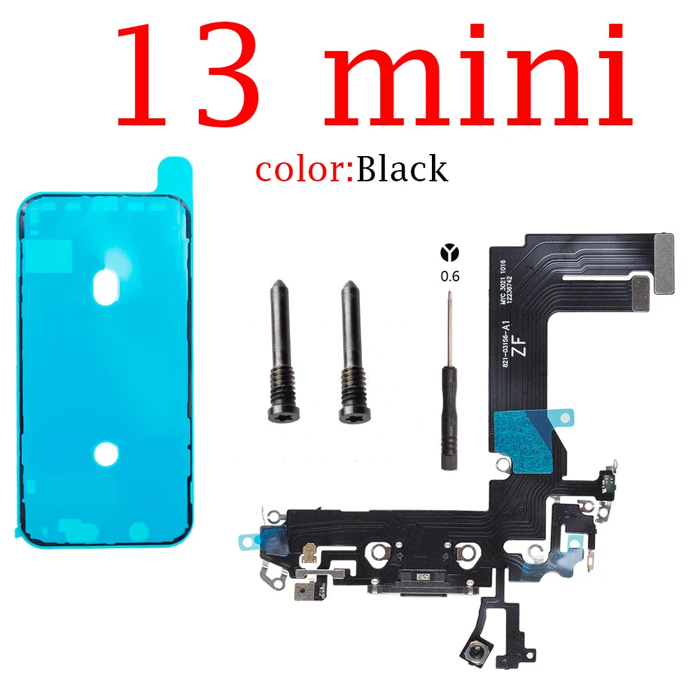 Charging Flex Cable for iPhone 11 12 mini 13 14 Pro max Dock Connector USB Charger Port Ribbon iPhone phone repair parts