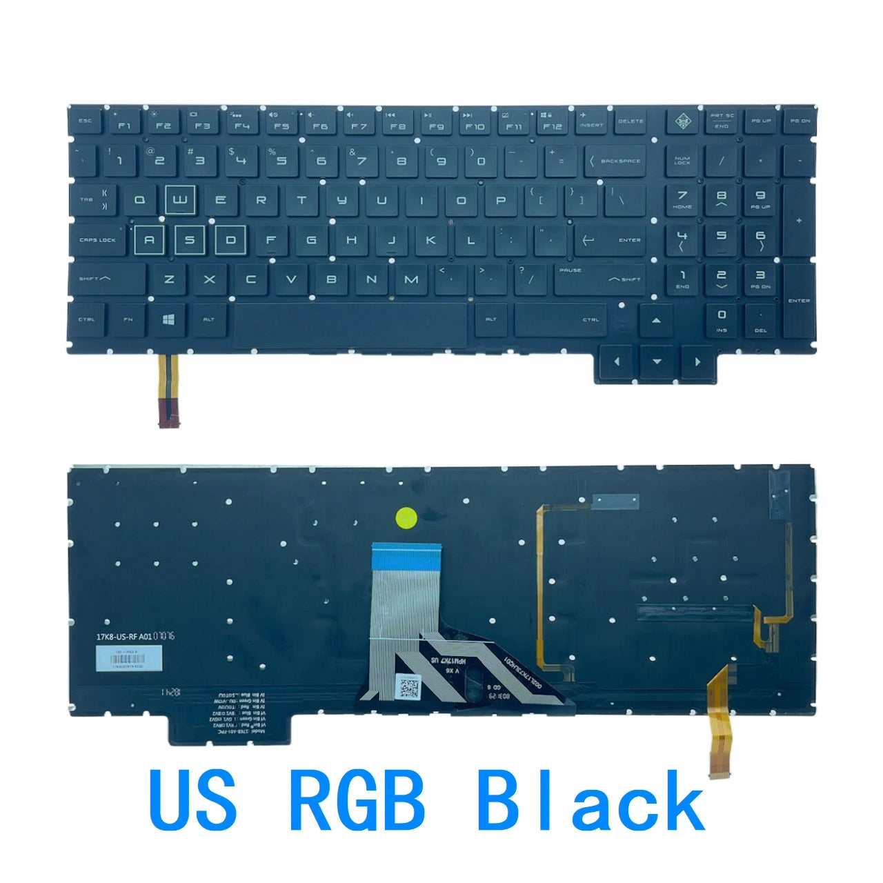 New US Russian RGB Keyboard For HP Omen 15-CE 15-CE000 15-CE026TX 15-CE005TX 15-CE006TX 15-CE001TX 15-CE002TX with backlit 15.6"  HP laptop repair parts