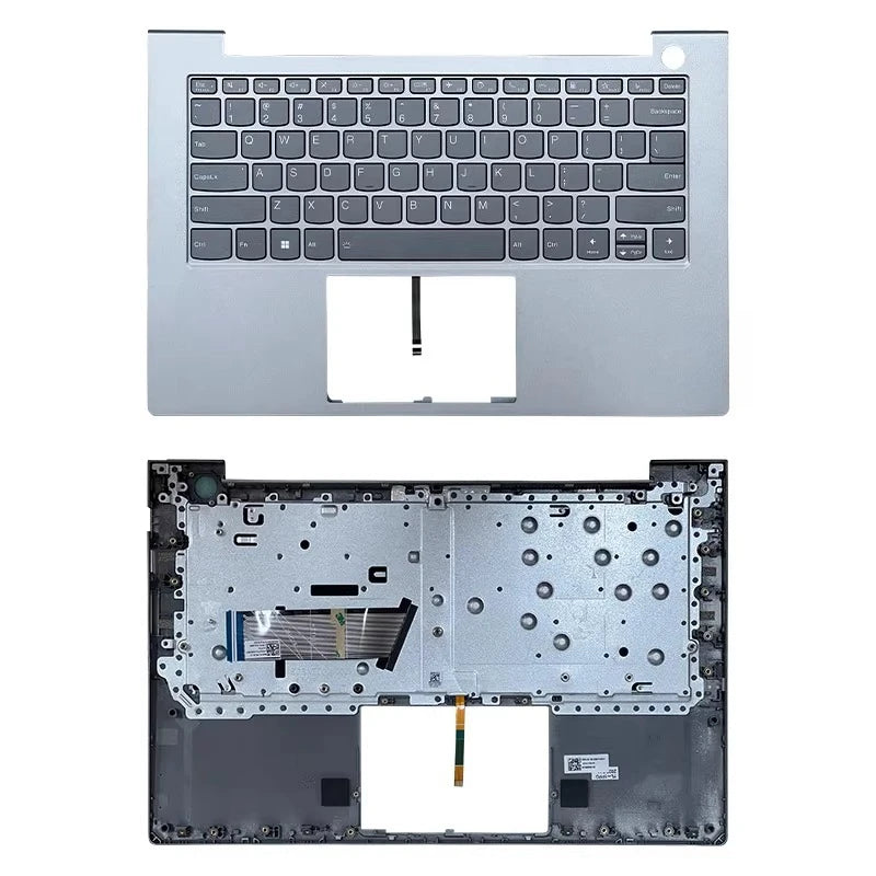 Upper case keyboard for Lenovo K4E-ITL K4E-ARE IAP ABA ACL topcase palmrest C shell keyboard cover touchpad assembly Lenovo laptop repair parts