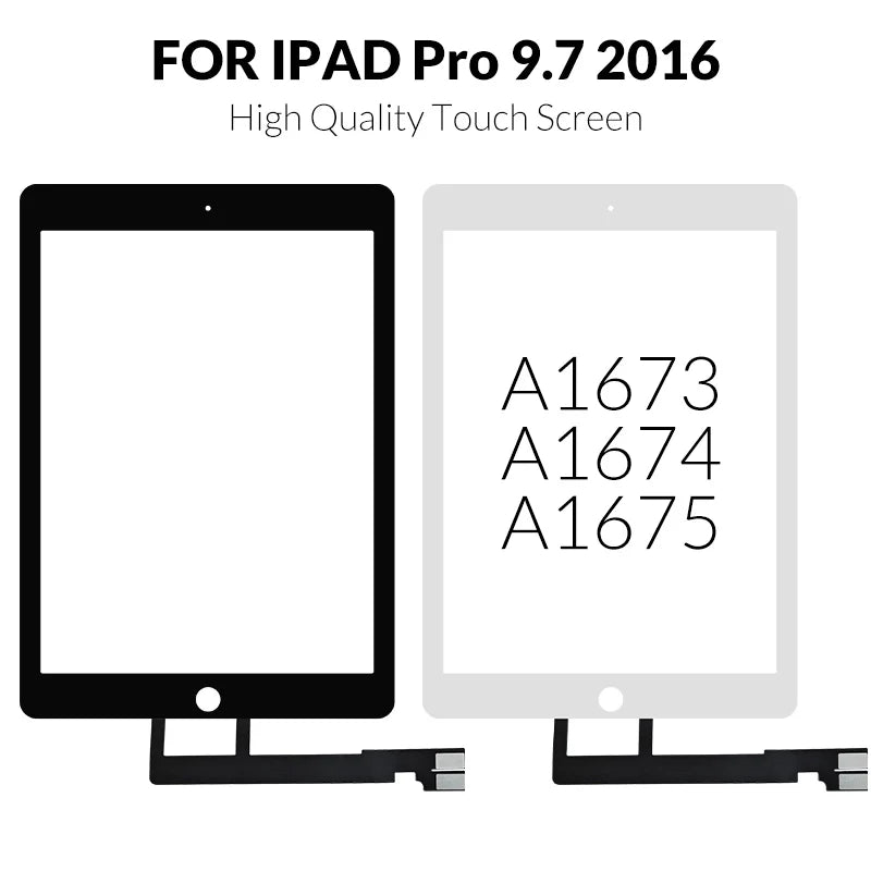 1Pcs Touchscreen Orginal For iPad Pro 9.7 Outer Touch Screen Digtizer Front Glass Senor Replacement A1673 A1674 A1675 Panel Part  iPad repair parts