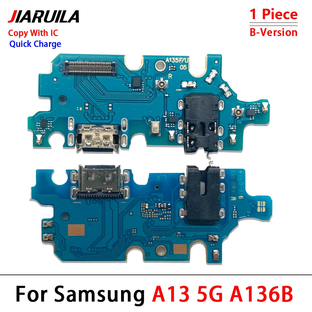 10Pcs, USB Charging Port Dock Charger Connector Board Flex Cable For Samsung A13 A23 A33 A53 A52 A72 A14 A24 A34 A54 4G 5G Samsung phone repair parts