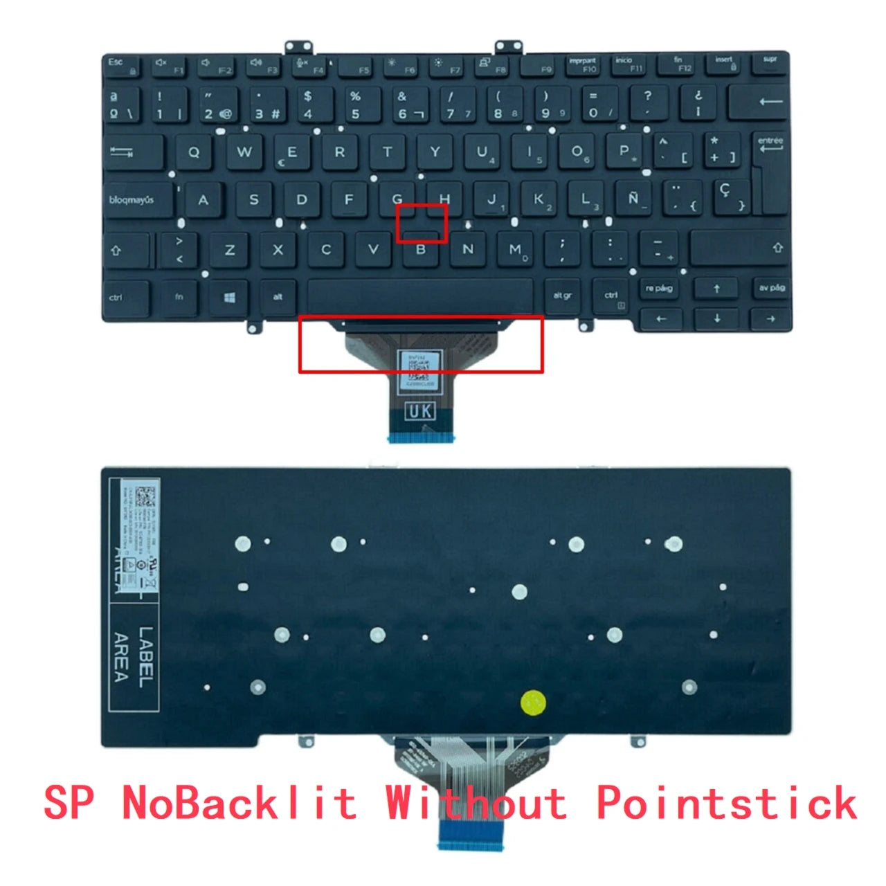 New US Russian Spanish Latin UK Arab Brazil Portuguese Laptop Backlit Keyboard For Dell Latitude 7400 E7400 L3400 5400Dell laptop repair parts