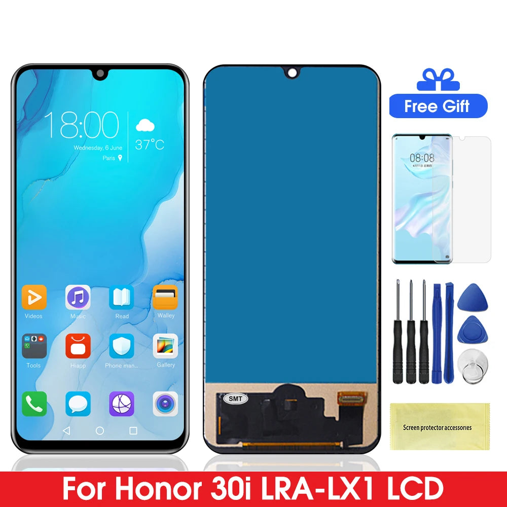 Screen For Huawei For Honor 30i LRA-LX1 LCD Display Touch Screen Digitizer Assembly Parts For Honor 30i 100% Tested Honor phone repair parts