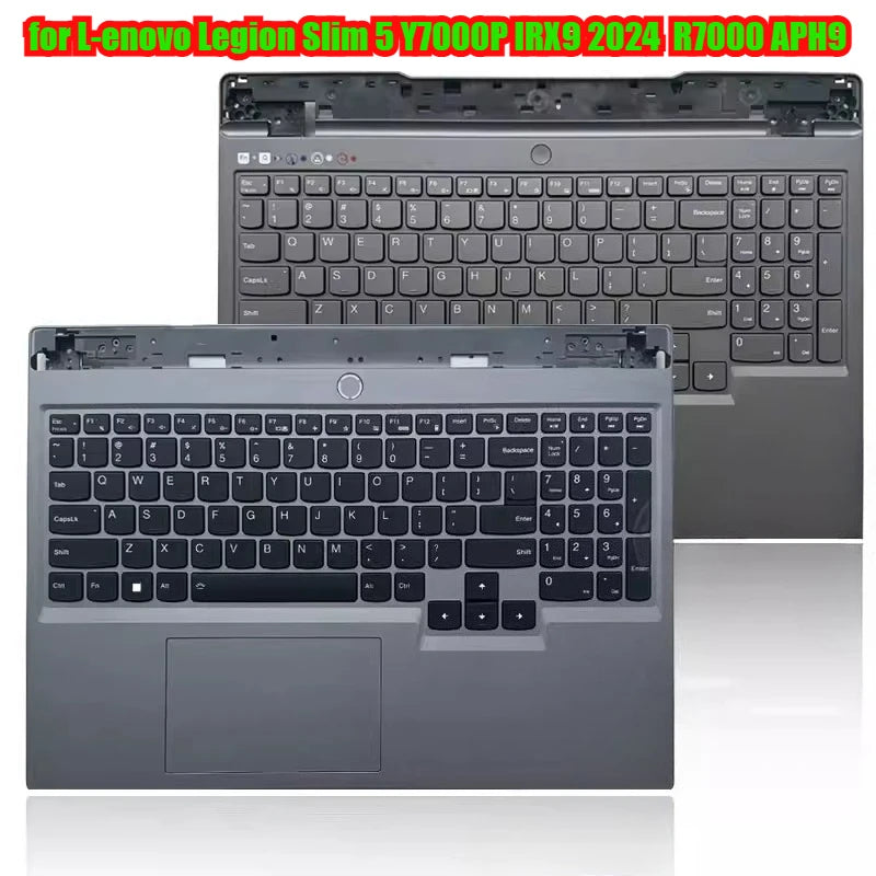 upper case keyboard palmrest topcase assembly for Lenovo Legion Slim 5 Y7000P IRX9 2024  R7000 APH9 keyboard shell Lenovo laptop repair parts