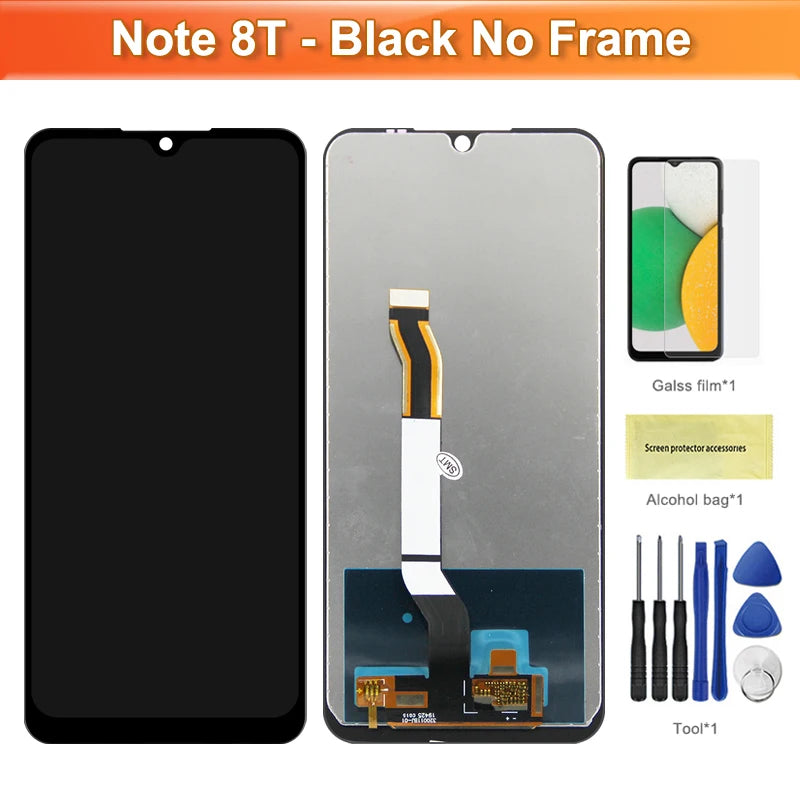 8T IPS LCD for Redmi Note 8T LCD Display Touch Screen Digiziter Assembly Parts For Redmi Note 8T With Frame LCD Display Redmi phone repair parts