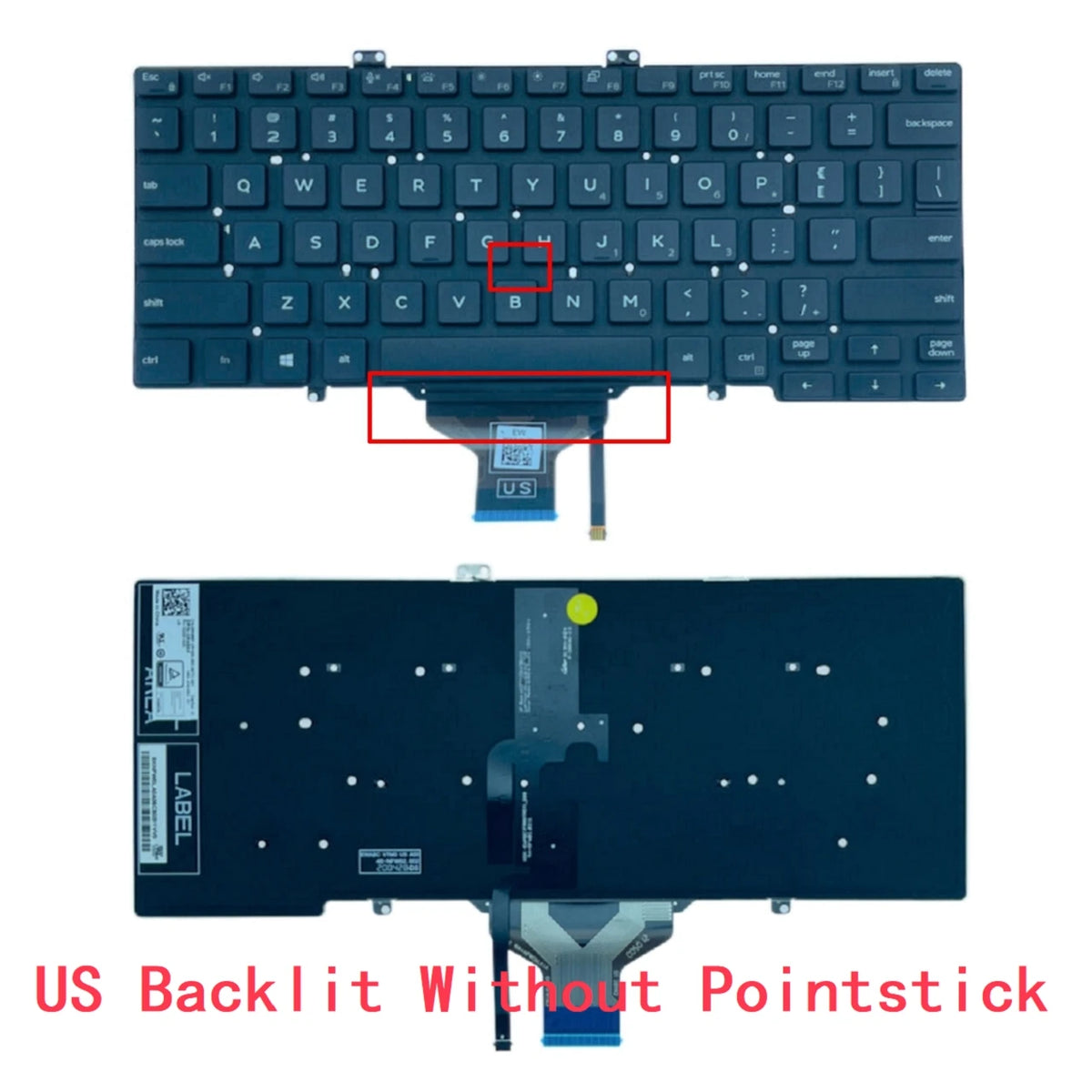 New US Russian Spanish Latin UK Arab Brazil Portuguese Laptop Backlit Keyboard For Dell Latitude 7400 E7400 L3400 5400Dell laptop repair parts