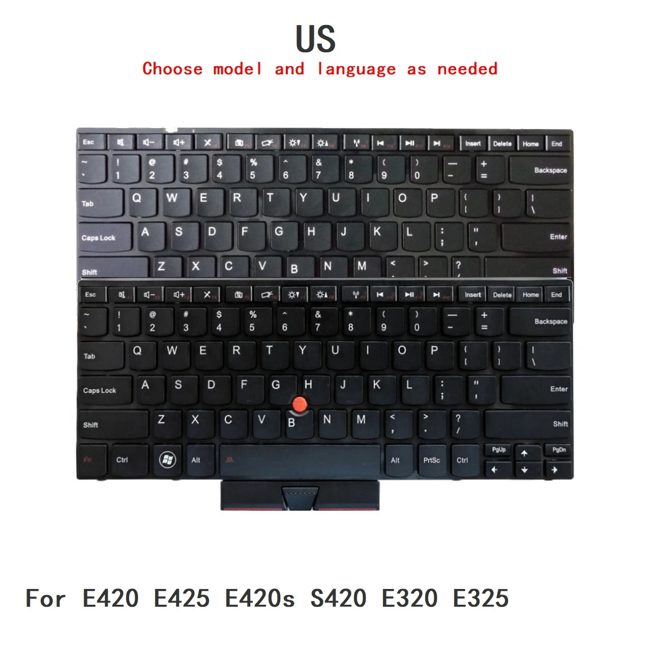 New US Language  Keyboard For Lenovo Thinkpad E420 E425 E420s S420 E320 E325 Notebook PC Replacement Keyboard Lenovo laptop repair parts