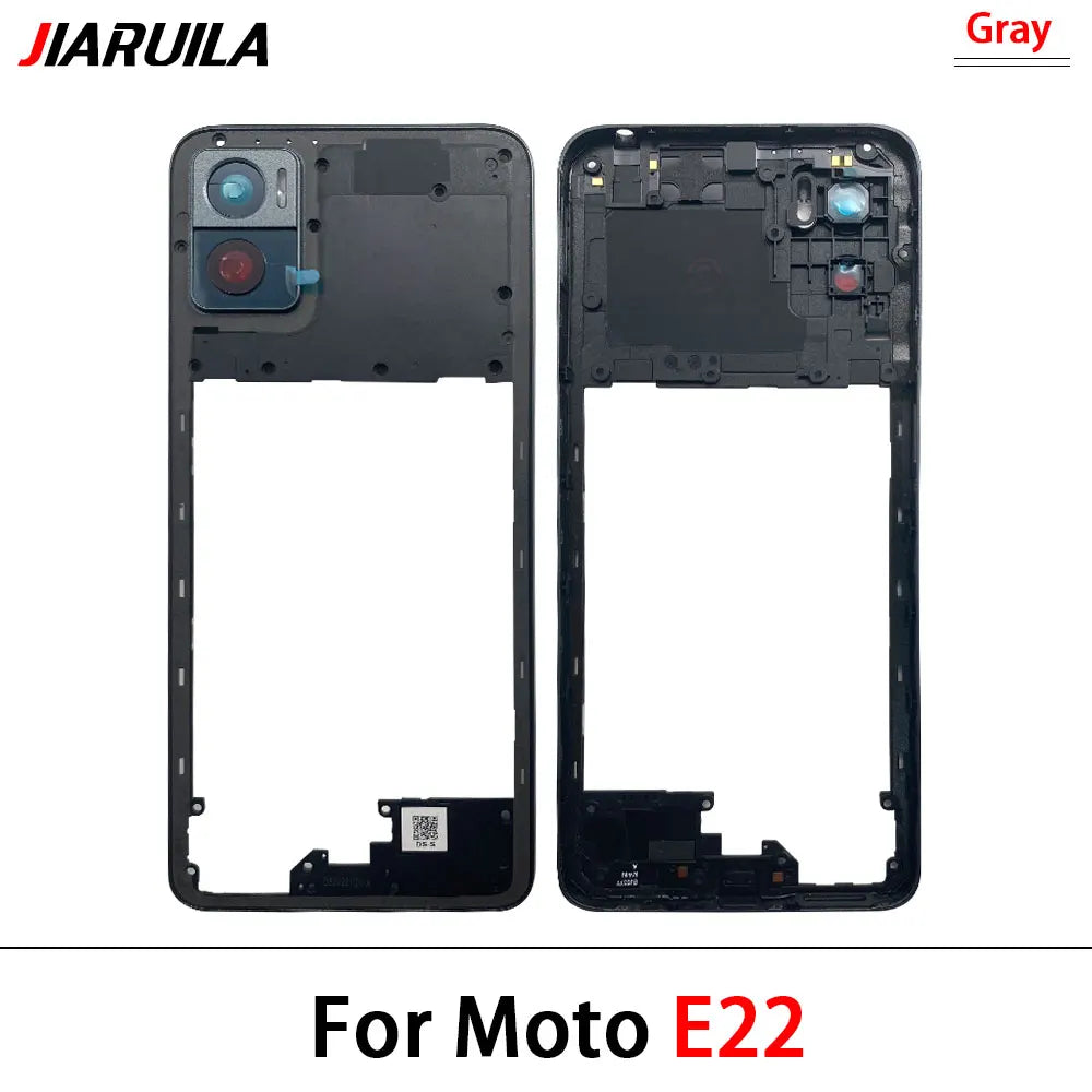 New Middle Frame Cover For Motorola For Motorola Moto E22 E32 E13 E22i Edge 20 Lite Middle Housing with Lens Frame Parts Motorola phone repair parts