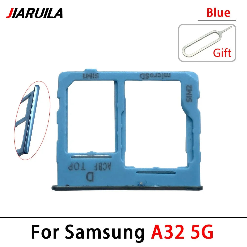 New Sim Card Tray Reader Socket Slot Holder For Samsung A32 A52 A72 4G 5G Replacement Part Samsung phone repair parts