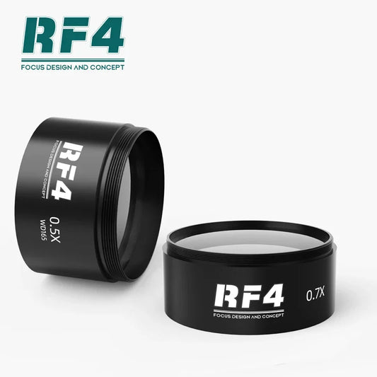 RF4 WD165 0.48X 0.5X 0.7X Auxiliary Microscope Objects Lens  for Trinocular Stereo Zoom Barlow Camera Glass Lens High-Quality Professional Repair Tools