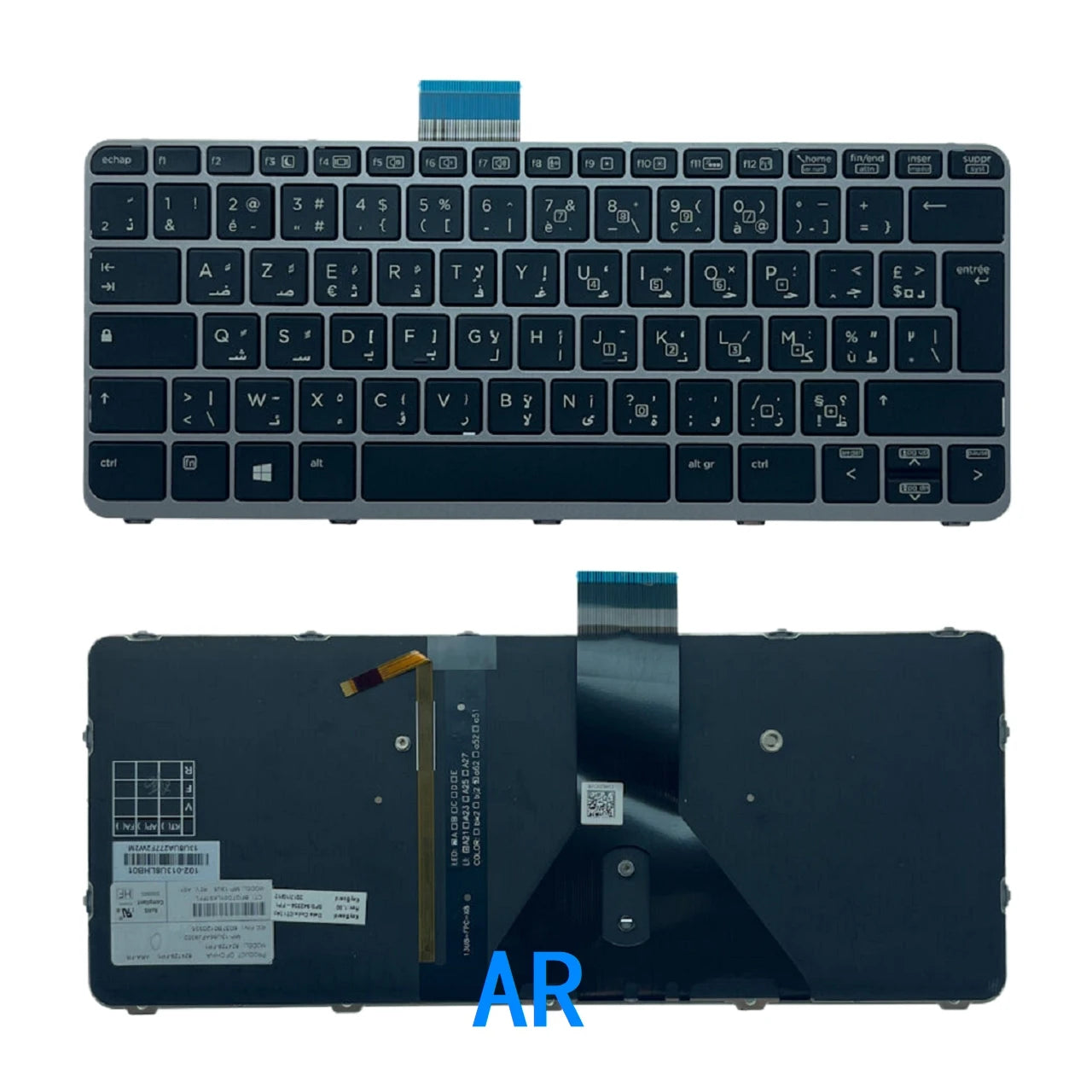 New US Spanish Arab Brazil Language  Backlit Keyboard For HP Elitebook FOLIO 1020 G1 1030 G1 752962-251  HP laptop repair parts