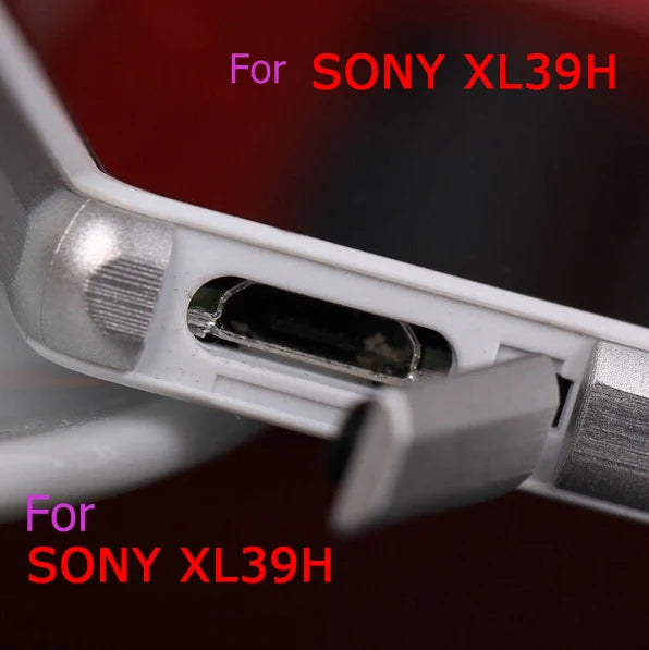 100% New housing-USB Charging Port Dust Plug cover +   Port SIM Card Port Slot cover for Sony Xperia Z Ultra XL39H C6802 Sony phone repair parts