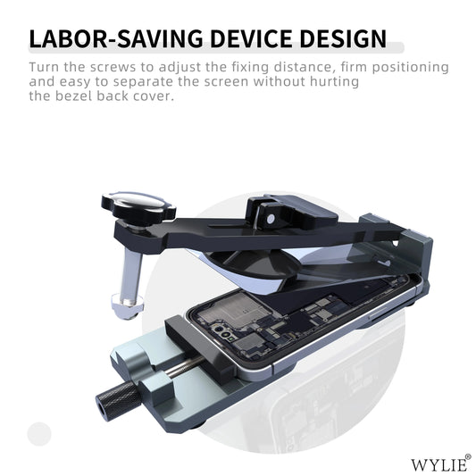 WYLIE WL-728 LCD Screen Disassembly Separator Mobile Phone Free Heating Screen Quick Removal Clamping Fixture Repair Tools Professional Repair Tools