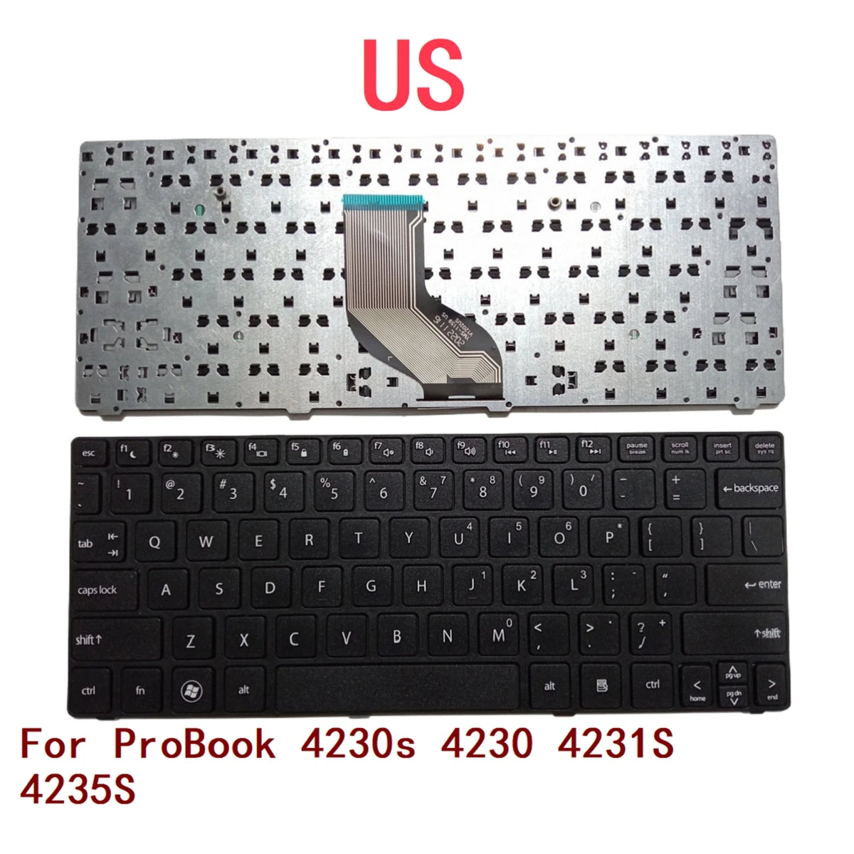 New US Laptop Keyboard For HP ProBook 4230s 4230 4231S 4235S Notebook PC Replacement  HP laptop repair parts