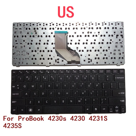 New US Laptop Keyboard For HP ProBook 4230s 4230 4231S 4235S Notebook PC Replacement  HP laptop repair parts
