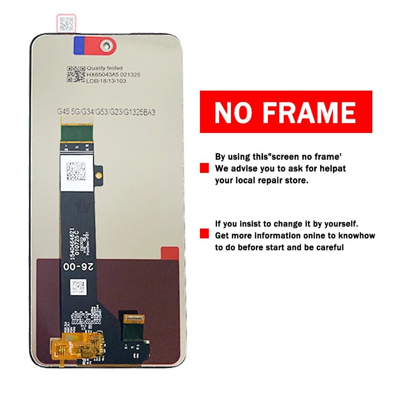 6.5" OEM  For Motorola Moto G13 g13 LCD Display Touch Screen Digitizer Assembly For Moto G23 g23 Display Replacement Screen Motorola phone repair parts